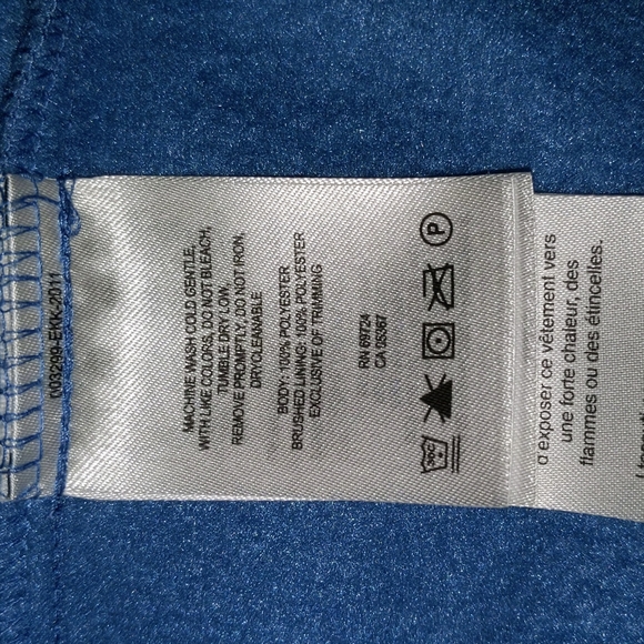 Columbia fleece jacket with zippered pockets and drawstring waist Sz L - Picture 8 of 10